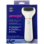 Amope Pedi Perfect Electric Callus Remover Foot File w/Diamond Crystals, Pedicure Tool for Feet, Removes Hard & Dead Skin, Feet Scrubber & Buffer, Splashproof, w/Extra Coarse Roller Head, 1 Count