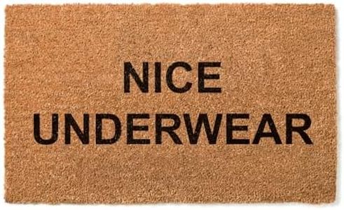 Nice Underwear Welcome Doormat 36"x60" – Funny Front Door Mat for Porch & Entryway – Indoor Outdoor Coir Rug Housewarming Gift