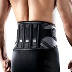 LP SUPPORT LP Support X-Tremus 161XT Men's Back Support 2.0 - Semi-Rigid Lumbar Support Belt - Enhanced Compression for Extra Stability and Superior Support (Small)