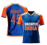 RJM Blue T20 Cricket WORLDCUP Rohit_Virat Jersey 2024 (Men,Kids,Boys)(8-9Years)