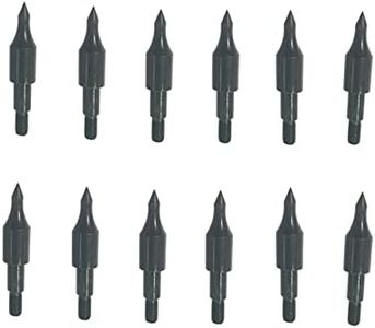 12pcs 100 Grain Field Points, 100gr Crossbow Arrow Tips for Bow and Arrow Target Practice, Screw-in Bullet Points for 5/16 Inch Arrows, Hunting Archery Target & Accessories
