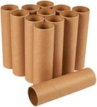 Juvale Brown Cardboard Tubes for Crafts, DIY Craft Paper Roll (1.6 x 5.9 in, 12 Pk)