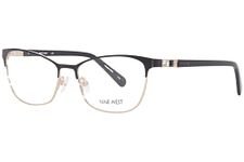 Eyeglasses NINE WEST NW 1099 001 Black/Gold, Black / Gold, 52/15/135