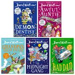 The World of David Walliams: Fun-Tastic Families 5 Books Set (Demon Dentist, Awful Auntie, Grandpa’s Great Escape, The Midnight Gang & Bad Dad)