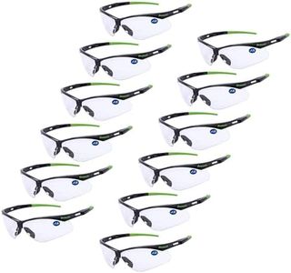 ProtectX Bifocal Safety Glasses 1.0 Diopter, Safety Glasses with Bifocal 1.0, Bifocal Safety Readers for Men Women, ANSI Z87.1 Rated 12 Pack
