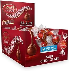 Lindt LINDOR Milk Chocolate Candy Truffles, Milk Chocolate with Smooth, Melting Truffle Center, 25.4 oz., 60 Count