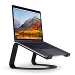 Twelve South Curve for MacBooks and Laptops | Ergonomic desktop cooling stand for home or office, matte black