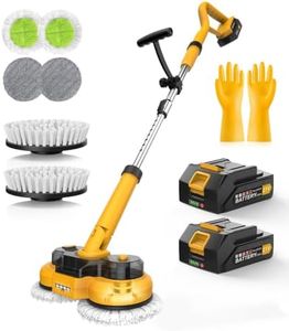 qimedo Cordless Electric Mop M1-1, 2-in-1 Spin Mop & Floor Scrubber