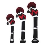 Scott Edward Golf Headcovers for Woods Set of 3 Fits Well Driver(460cc) Fairway Wood and Hybrid(UT) The Perfect Change for Golf Bag