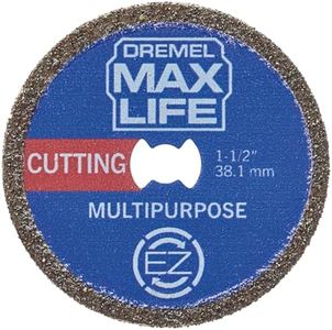 Dremel (EZ545HP) MAX LIFE Cutting Wheel, High Performance Diamond Coated Cutting Disc with EZ Lock, 38mm, Max Life Durability