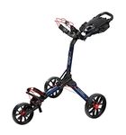 BagBoy Nitron Golf Push Cart, Navy/Red