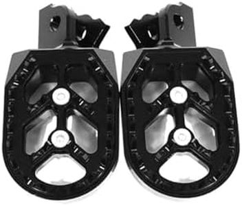 Foot Pegs for Surron Light Bee X S Segway X160 X260 and E-ride Pro SS/CRF190L/CRF150F CRF230F 2003-2019,Alloy Foot Rest Pedals,Anti-slip Motorcycle Footpegs,Modified Sur Ron Parts Accessories,Black