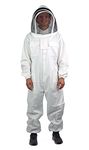 Professional XL Cotton Full Body Beekeeping Bee Keeping Suit, with Veil Hood by VIVO (BEE-V106XL)