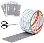 Fly Screen Repair Tape Mosquito Net Repair Tape Fiberglass Mesh Tape Strong Adhesive Door Window Screen Mesh Patch Repair Wire Mesh Repair with Scissor for Repair Holes Screen Net Anti-Mosquito