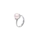 VIKI LYNN Women 925 Sterling Silver Adjustable 8-9mm Freshwater Pearl Rings