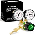 RX WELD Oxygen Regulator Welding Gas Gauges CGA 540 Inlet Oxy for V-Style Torch Cutting Kit, PC-Handle