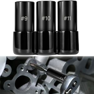 Sunluway 70940 3-Piece Tap Socket Set Tap Socket Wrench Set Fits 5/8", 11/16", 3/4" Taps, 1/2" Drive Tap Socket Adapter For Larger, M.C.T.I. Standard Taps, 9 10 11 Tap Sockets