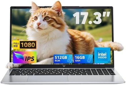 ACEMAGIC 17.3 Zoll Laptop,16GB DDR4 512GB SSD Notebook,N-97 Prozessor bis zu 3.6GHz Laptop Computer,WiFi, BT5.0, 3*USB3.2,180° Öffnen und Schließen