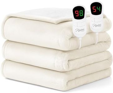 Homemate Electric Heated Heating Blanket King Size 100x90 Dual Control ETL