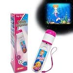 Pup Go Mermaid Torch and Projector with 3 Discs 24 Images, Pink Torches Toys for Girl Age 3 4 5 6 7 Year Old Kids, Fairy Gifts for Girls, Projector Night Light for Children Toddler(Mermaid)