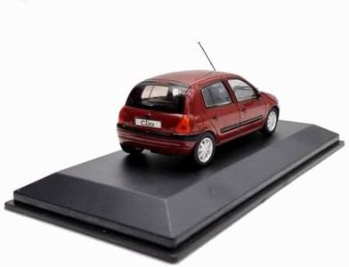 Odeon Voiture de Collection Clio 2 Phase 1 Rouge Métallisé de 1998 1/43 avec défaut