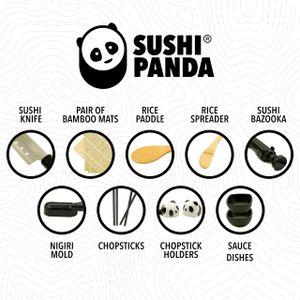 Sushi Panda Sushi Making Kit – Complete Sushi Roller Set