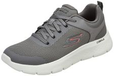 Skechers-Men's Walking Shoes-GO Walk FLEX-216495ID-CCRD-9 Charcoal/RED