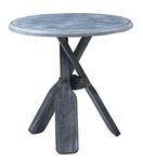 Powell Accent Table, Fir Iron Engineered Wood, Blue/Grey