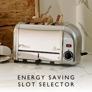Dualit Classic 4-Slice Toaster – Stainless Steel, Retro Design