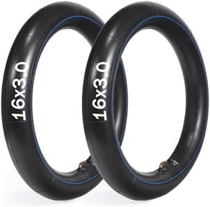 16x3.0 Inner Tube, 2 Pack 16 inch Bike Tire with 45°Angled Valve Replacement for E-Bikes Electric Scooters Mopeds Kids BikesUnicycles and Folding Bikes