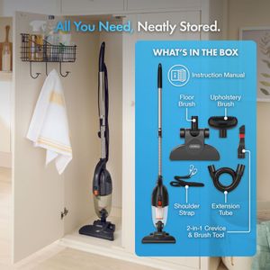VonHaus 800W Stick Vacuum Cleaner – Lightweight, Grey
