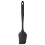 U-Taste 35.6cm Extra Large Silicone Spatula: 250℃ Heat Resistant Long Flexible Rubber Bowl Scraper, Seamless Mixing Stirring Cooking Scraping Baking Spreader for Kitchen Nonstick Cookware (Black)