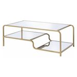 ACME Furniture Astrid Coffee Table, Gold & Mirror