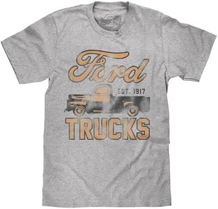 BEAR RUN Men's Ford Trucks Shirt - Faded Ford F-100 Pickup Truck T-Shirt, Athletic Heather, 3XL