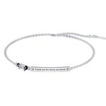 CRMAD Friendship Bracelet for Women Sterling Silver Friends Are The Family We Choose Friendship Bracelet Birthday Gift For Women Sister (friendship)