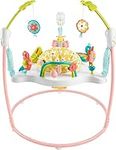Fisher-Price Baby Bouncer Activity Center Blooming Fun Jumperoo with Music Lights and Developmental Toys for Infants