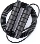 Redify Jump Rope,Jump Ropes for Fitness for Women Men and Kids,Speed Jumping Rope for Workout with Ball Bearings,Adjustable Skipping Rope for Exercise&Slim Body at Home School Gym (Black)