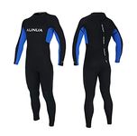 Aunua Youth 3/2mm Neoprene Wetsuits for Kids Full Wetsuit Swimming Suit Keep Warm(7031 BlackBlue 8)