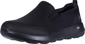 Skechers Men's Go Max Clinched-Athletic Mesh Double Gore Slip on Walking Shoe, Black, Numeric_11_Point_5 X-Wide