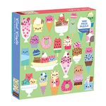 Galison and Mudpuppy Cat Café 500 Piece Puzzle, Ages 8+, 20” x 20”, Colorful Illustrations of Cats and Desserts, Thick, Sturdy Pieces, Great Family Activity, 0735355851