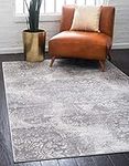 Unique Loom Home Decor Area Rug, 9' X 12 ' ' ', Light Gray