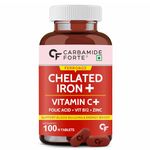 Carbamide Forte Chelated Iron with Vitamin C, B12, Folic Acid and Zn - 100 Tablets