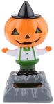 Solar Bobble Shaking Head Dancing Toy Pumpkin Figure Statue Car Dash Board Ornaments for Car Vehicle Decoration