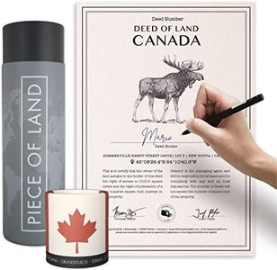 happylandgifts® Vero Pezzo di Terra - Canada | Regalo Singolare per la Famiglia e Gli Amici | Certificato di proprietà terriera Canadese Personalizzato | Regali del Canada |Toronto | Montreal