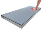 Foamma 2" x 24" x 72" Gel Memory Foam, High Density Foam Base, Cooling Pressure Relief, High Density Foam Cushion, Couch Foam, Couch Filler Stuffing, Chair Foam, Memory Foam for Couch Cushions