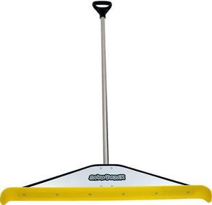 Snowdozer 44 inch Snow Pusher | Patented Ergonomic Collapsible Design Saves Your Back | Push Snow from Driveways & Sidewalks Quickly | Heavy Duty Snow Shovel & Pusher | Skating Ice Rink Clearing Blade