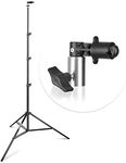 EMART Reflector Stand, 8.5ft Green Screen Stand with Clip, Portable Light Reflector Holder for Photography Reflector Diffuser, Disc Reflectors, Pop Up Backdrop