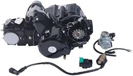 YUNLAIGOTOP 110CC Engine Motor Kit, Semi-Automatic Engine with Kick Start & Carburetor & 4 Speed, Engine Replacement Kit for Honda CRF50/CRF70/XR50/Z50, Pit Dirt Bike, Black