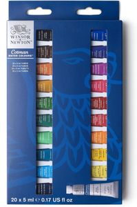 Winsor & Newton Cotman Watercolour Paint Set – 20 x 5ml Tubes