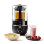 Panasonic MX-HG4401KXC Blender & Soup Maker, 1.2L, 800W, Hot & Cold, 9 Auto Modes, 10 Speed Settings, Delay Timer, Keep Warm, Auto Cleaning, Quiet Function, Black & Rose Gold